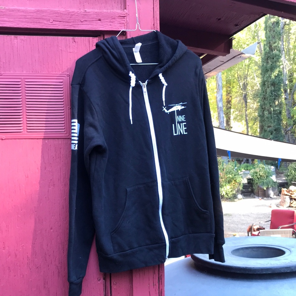 Bella Canvas Black Zip-Up Hoodie